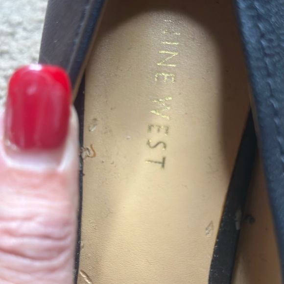 Nine West Black Loafers with Gold Accent - Picture 9 of 11